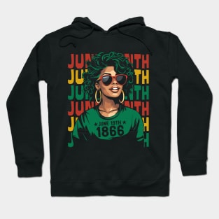 Black History Juneteenth Art for Men, Women, Girls Hoodie